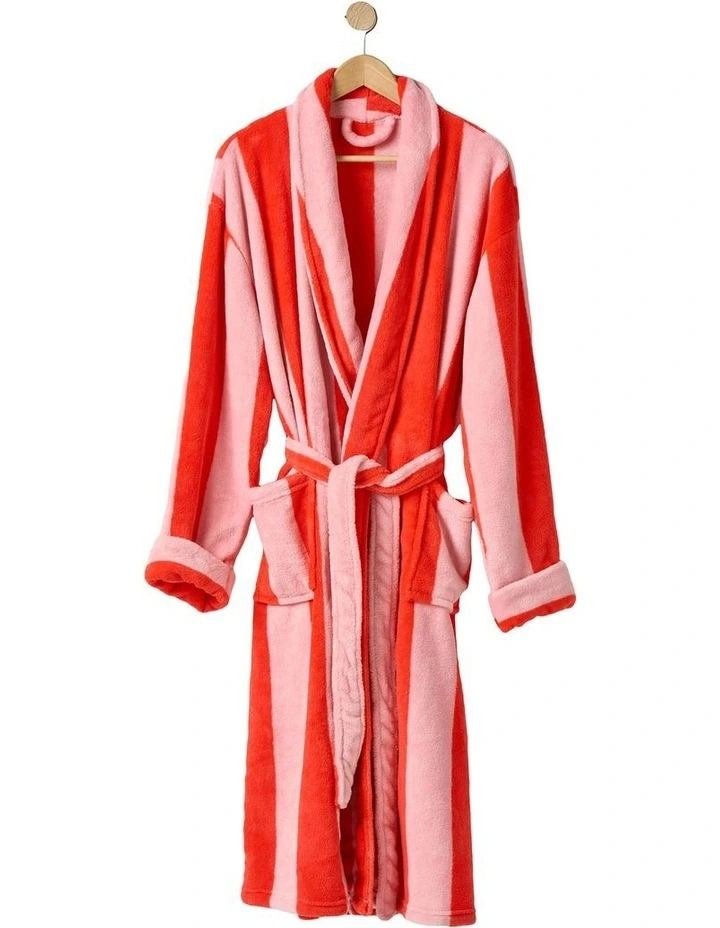 Ocean City Bathrobe in Tomato image 1