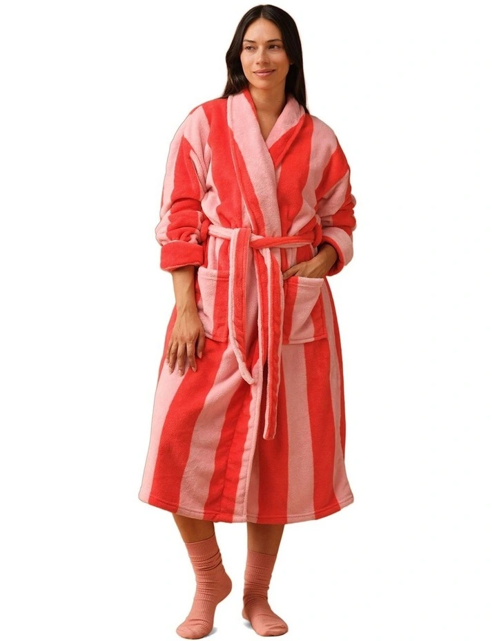 Plush Ocean City Robe in Tomato image 2