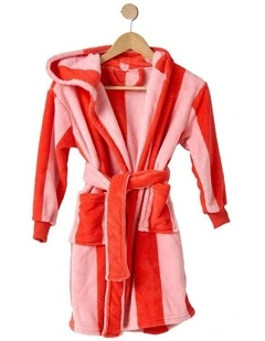 Ocean City Bathrobe in Tomato