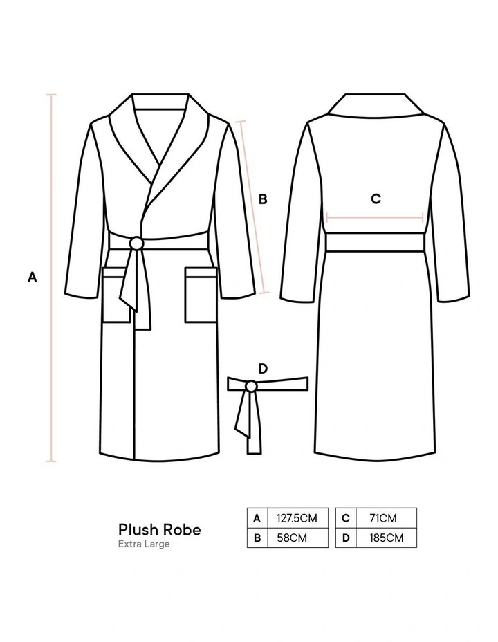 Plush Palazzo Robe in Plum image 5