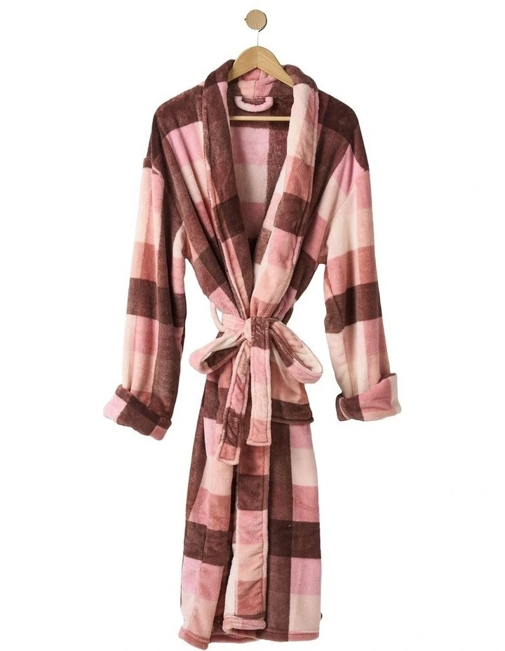 Plush Alec Robe in Plum image 1