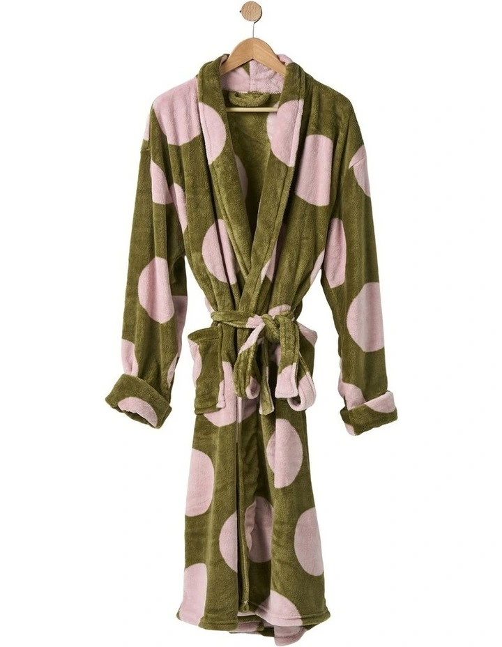 Pluto Bath Robe in Olive image 1