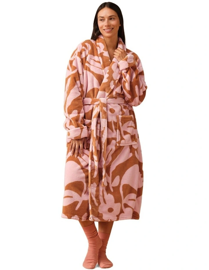Plush Francesca Robe in Ginger image 2
