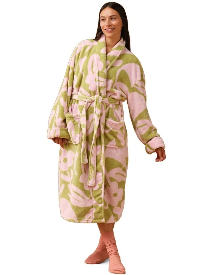 Plush Francesca Robe in Pear image 2