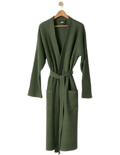 Keaton Bath Robe In Evergreen