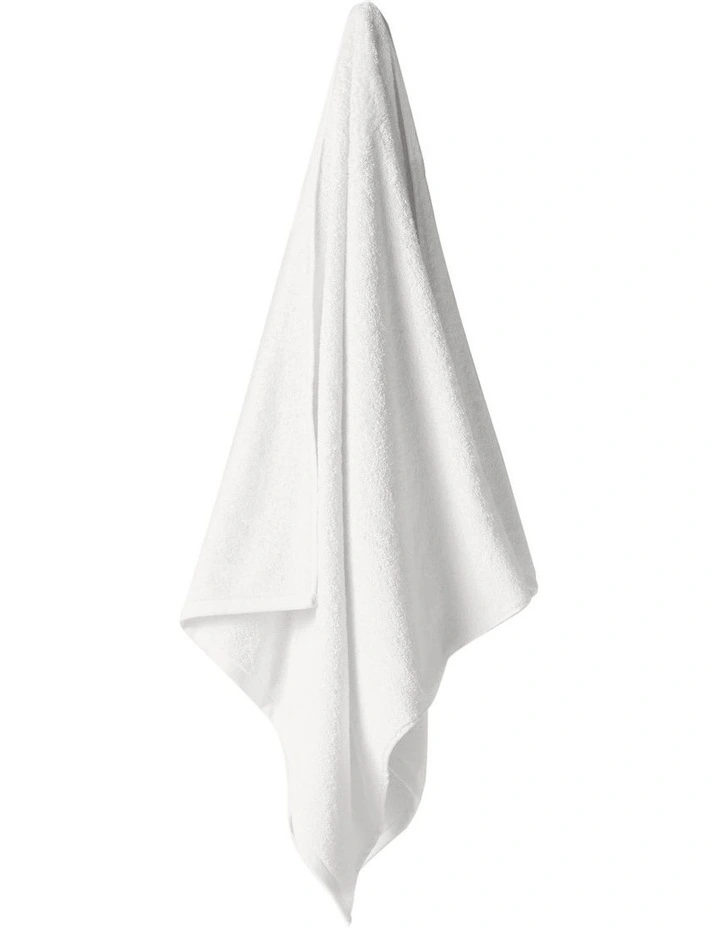 Nara Cotton Bamboo Towel Range in White image 2