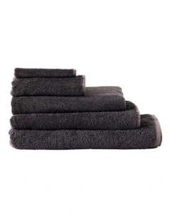 Nara Cotton Bamboo Towel Range in Charcoal