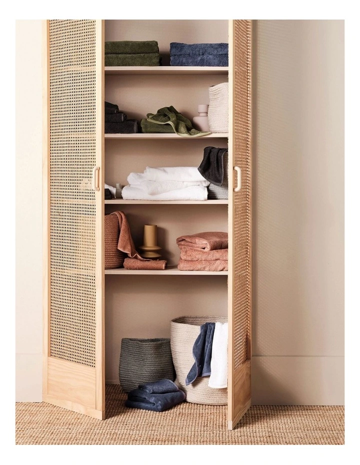 Nara Cotton Bamboo Towel Range in Blue image 3