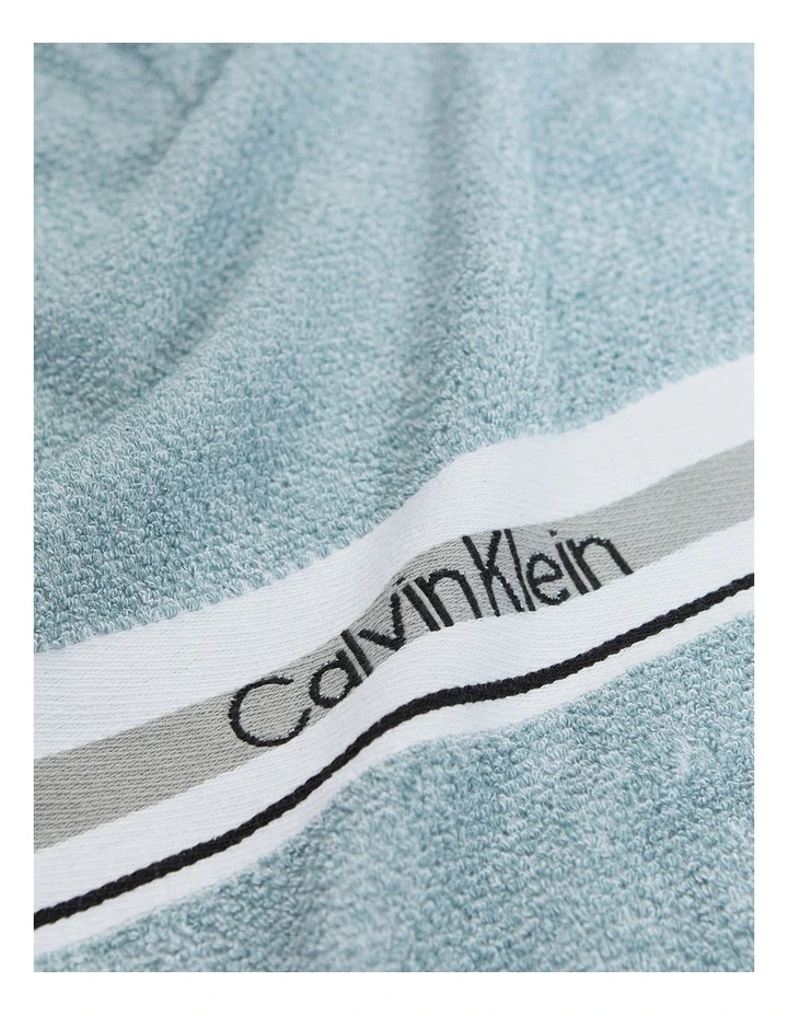 Logo Band Towel Range in Sage image 4