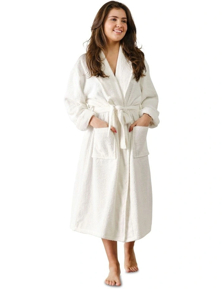 Terry Robe in White image 2