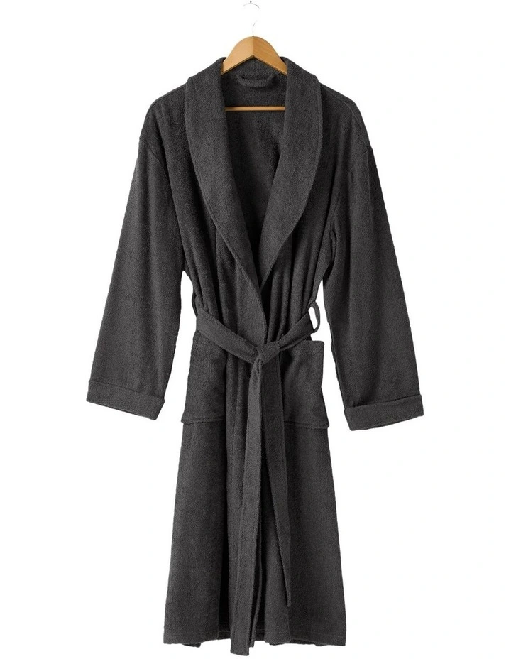 Terry Robe in Charcoal image 1