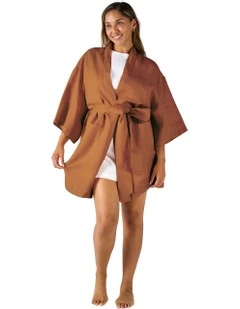 Nimes Short Robe in Cinnamon