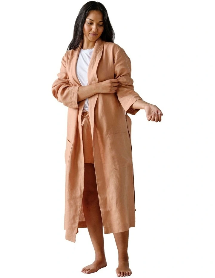 Nimes Bath Robe in Clay image 1