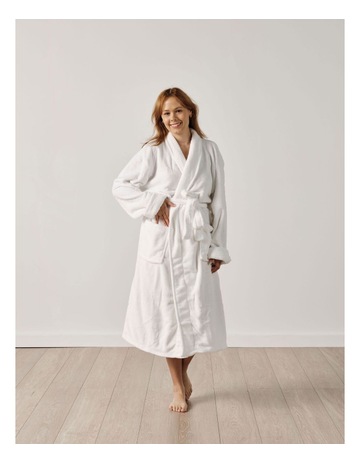 Plush Robe in White