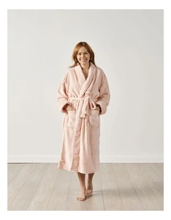 Plush Bath Robe in Pink