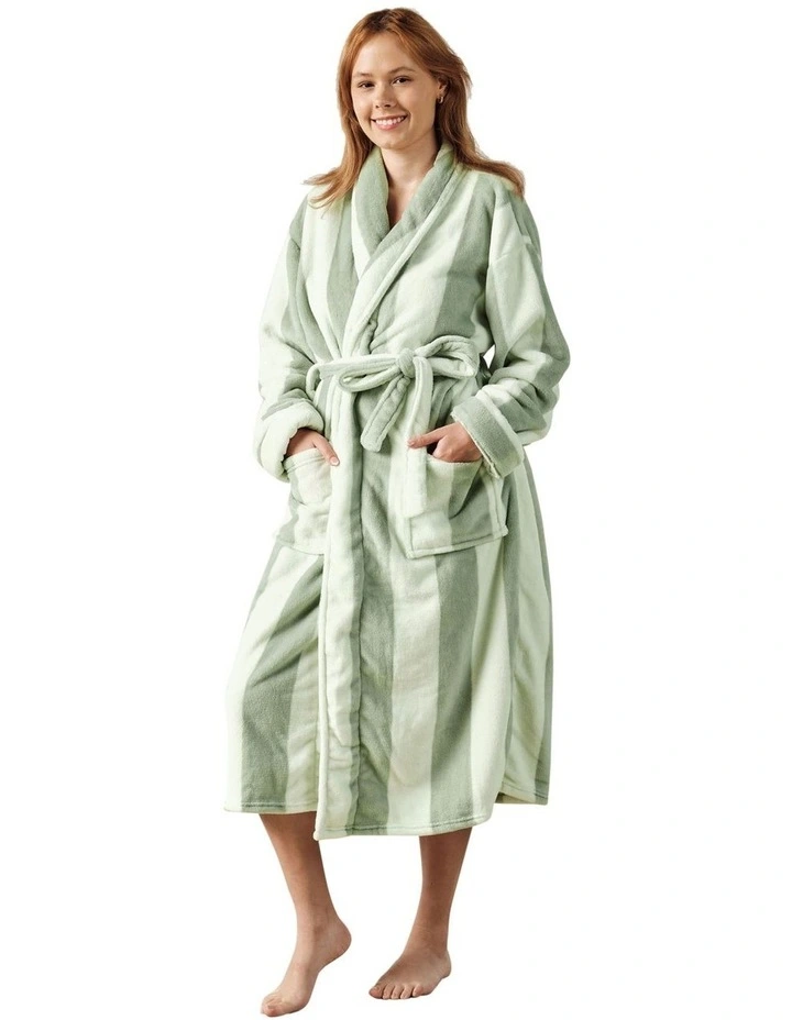 Ocean City Bath Robe in Jade image 1