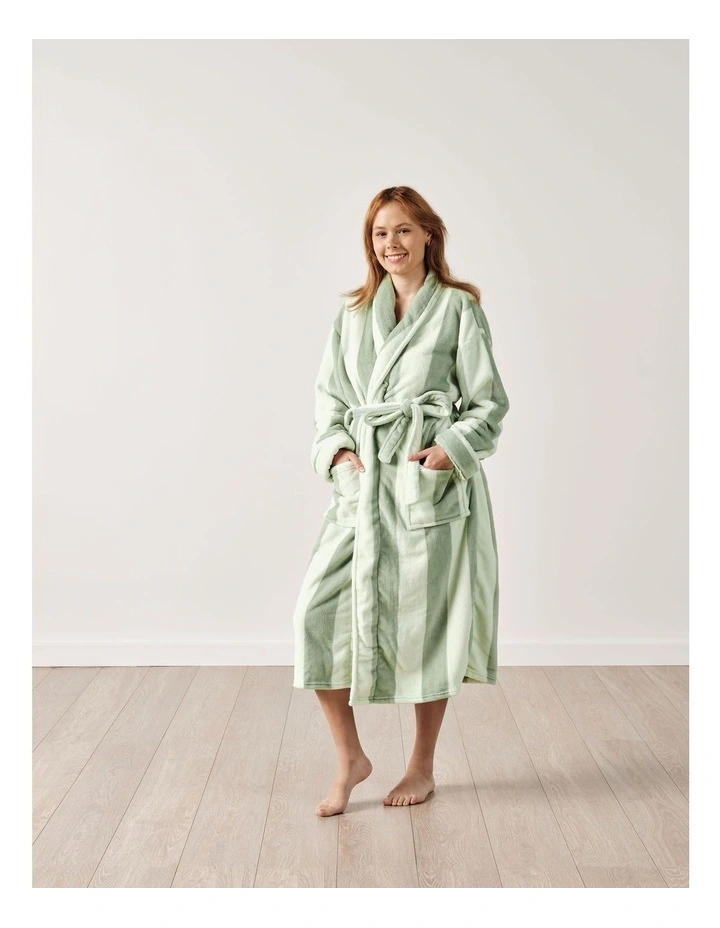 Plush Ocean City Robe in Jade image 1