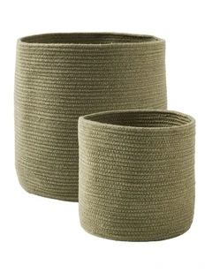 Lia Storage Baskets In Sage