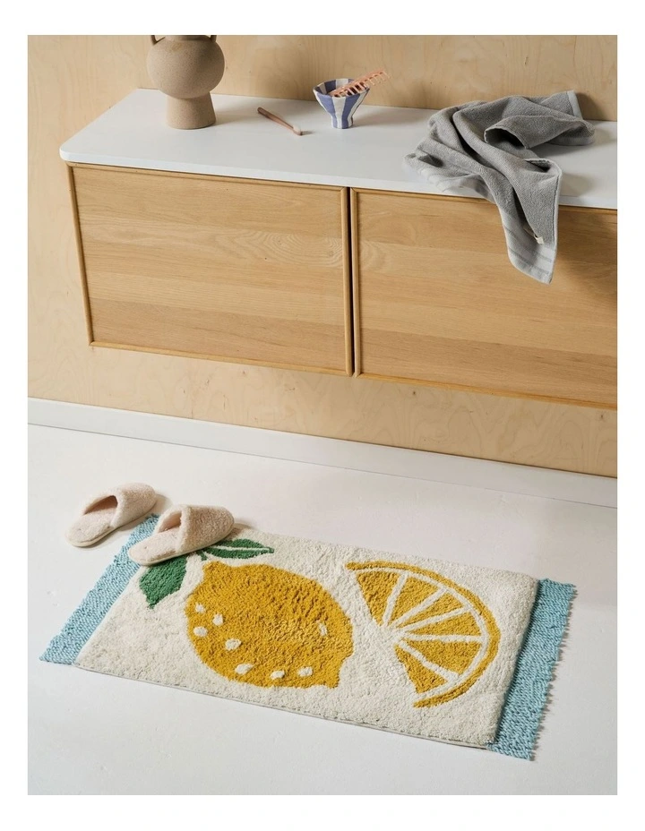 Novelty Bath Mat in Lemon image 2