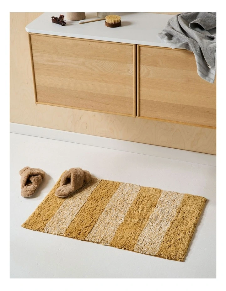 Duo Tone Bath Mat in Honey image 2