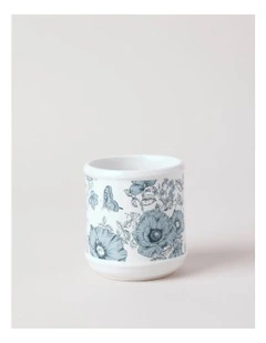 Toile Bathroom Accessories in Blue