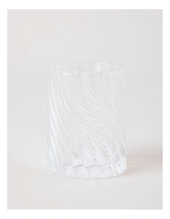 Swirl Glass Soap Dispenser in Clear image 4