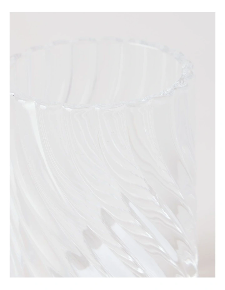 Swirl Glass Soap Dispenser in Clear image 6