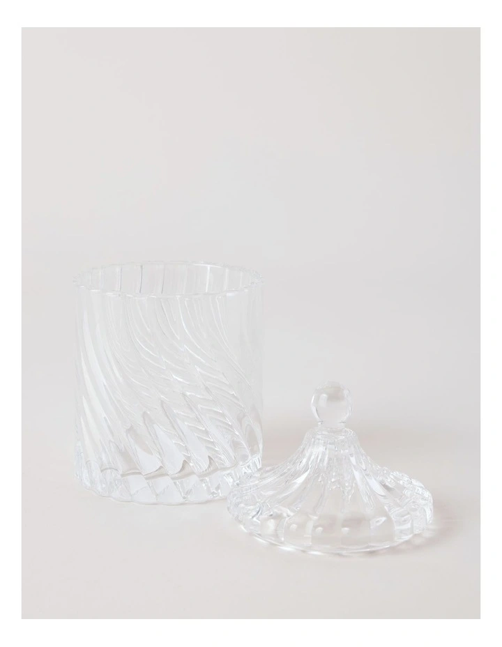 Swirl Glass Soap Dispenser in Clear image 7