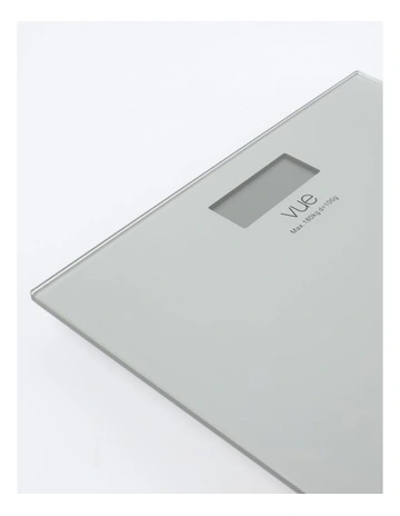 Digital Bathroom Scale in Silver Glass