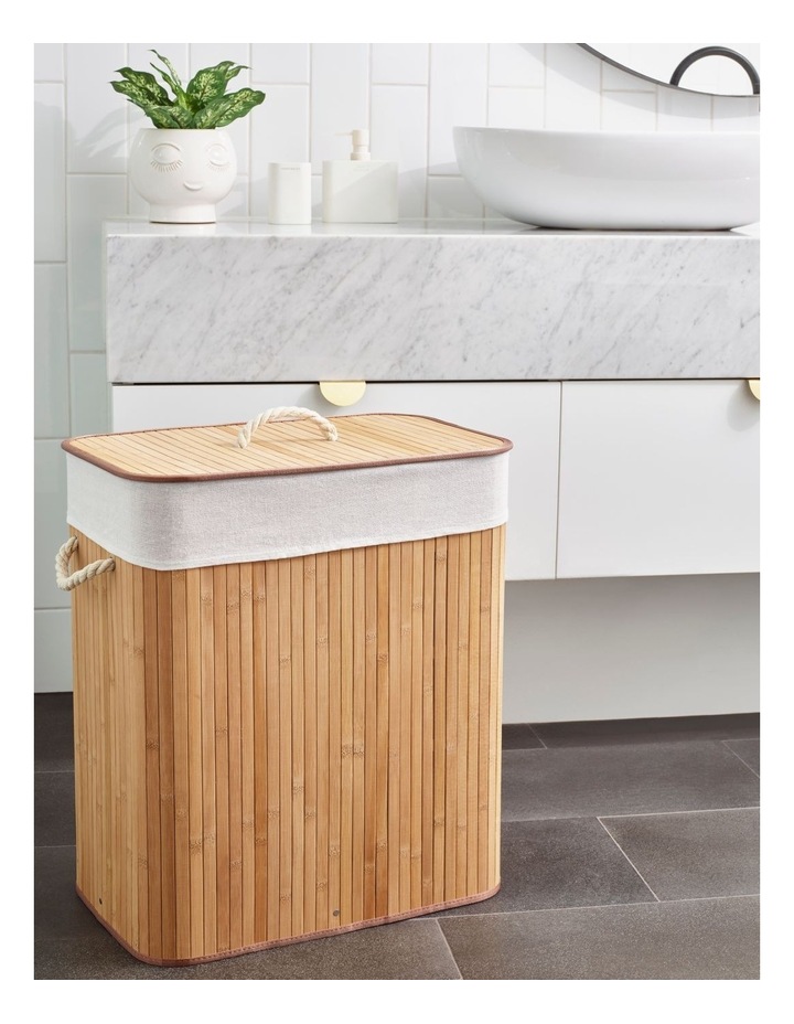 Vue Alad Bamboo Laundry Hamper In Natural Myer
