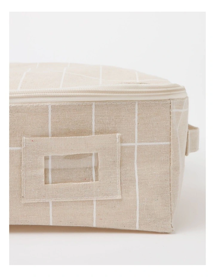 Laundry Storage Bag 45x35x26cm in White Check image 5