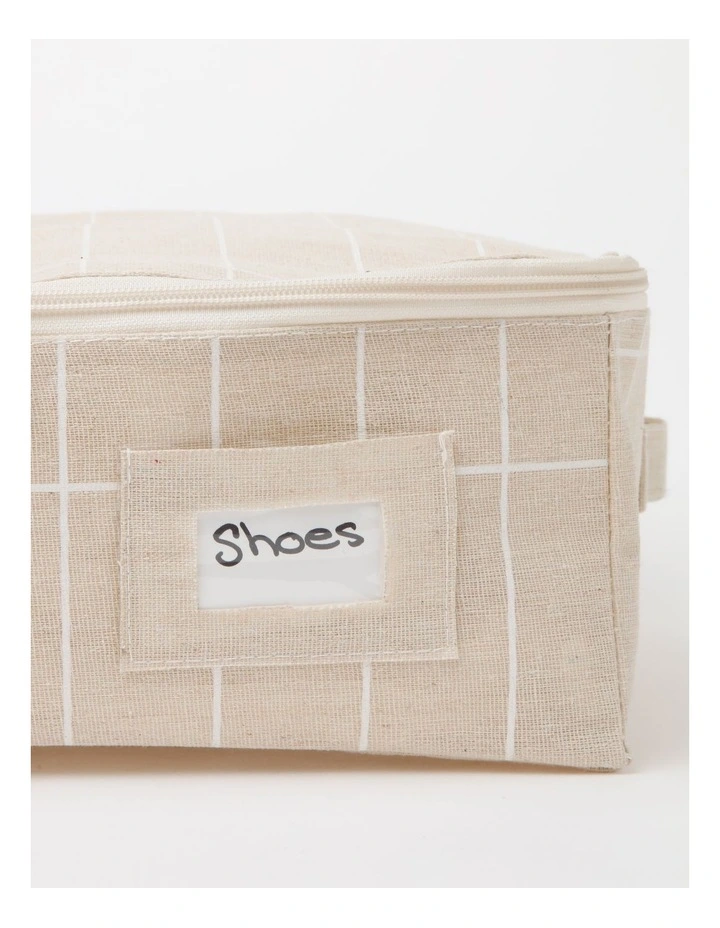 Laundry Storage Bag 45x35x26cm in White Check image 6