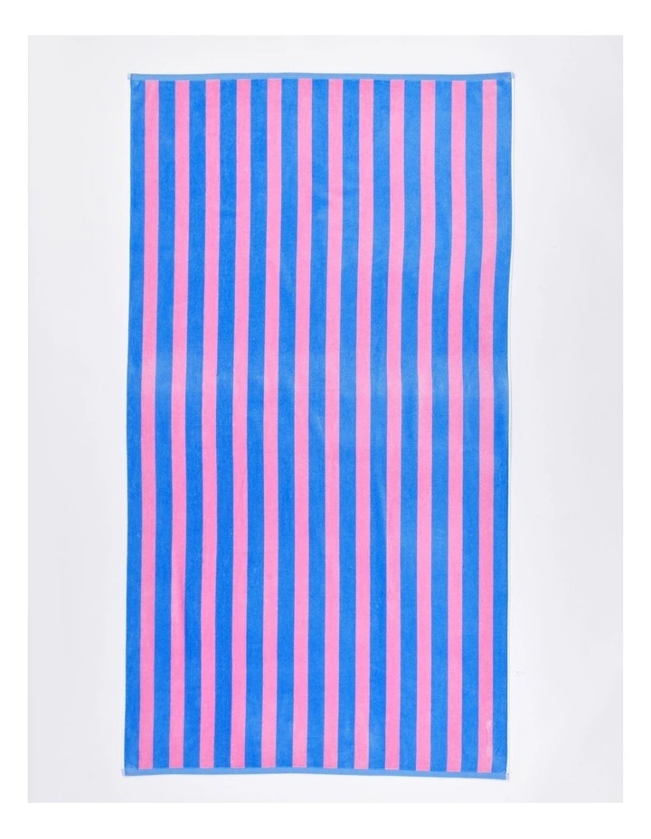 Reverse Stripe Beach Towel in Candy image 1