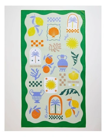 Summertime Sand Free Beach Towel in Multi