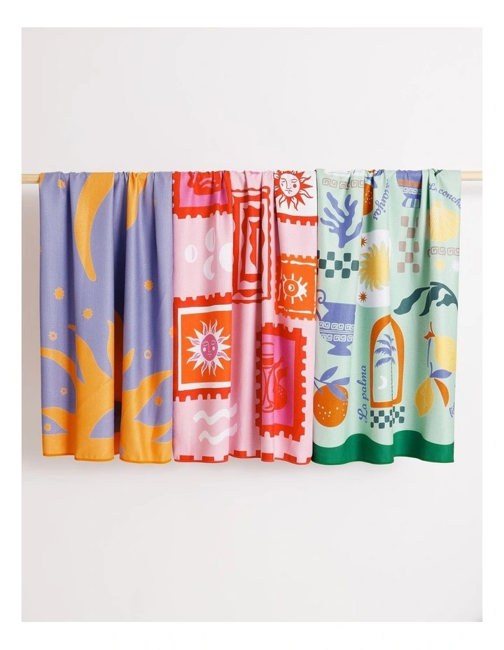 Wavy Sun Sand Free Beach Towel image 4