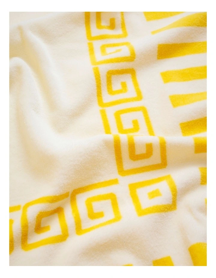 Athina Beach Towel in Yellow image 2