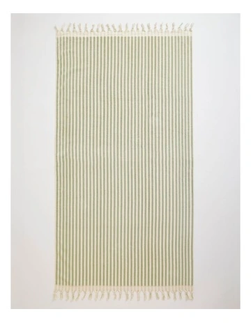 Marco Stripe Beach Towel in Sage