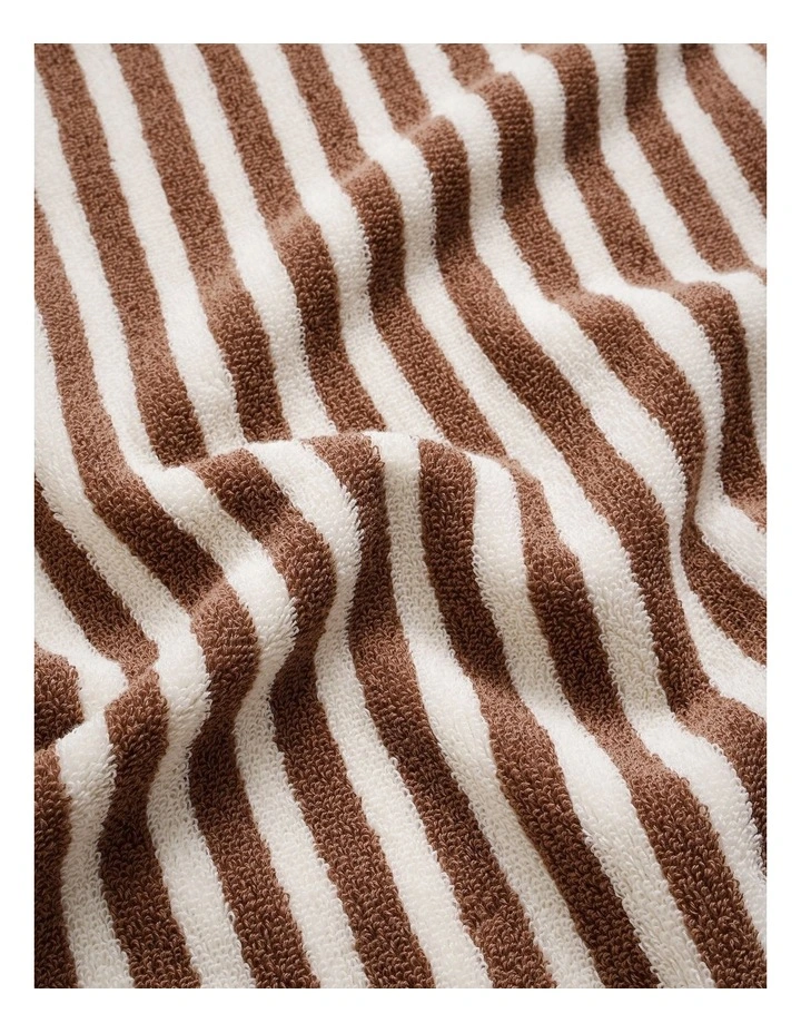Marco Stripe Beach Towel in Cinnamon image 2
