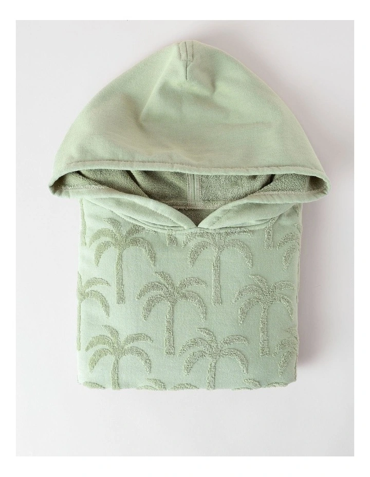 Palm Adult Beach Poncho in Sage image 6