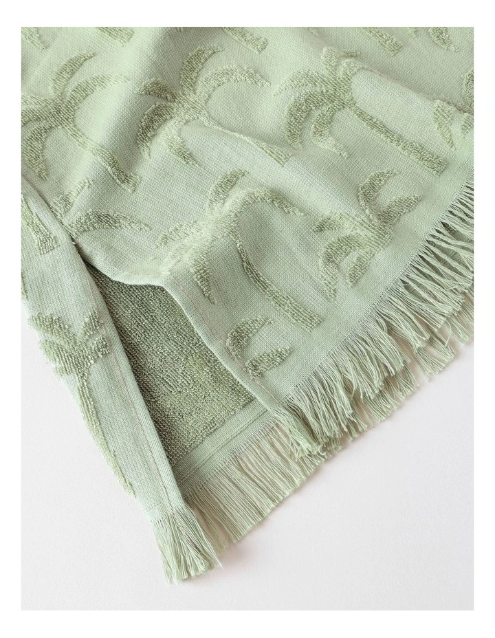 Palm Adult Beach Poncho in Sage image 7