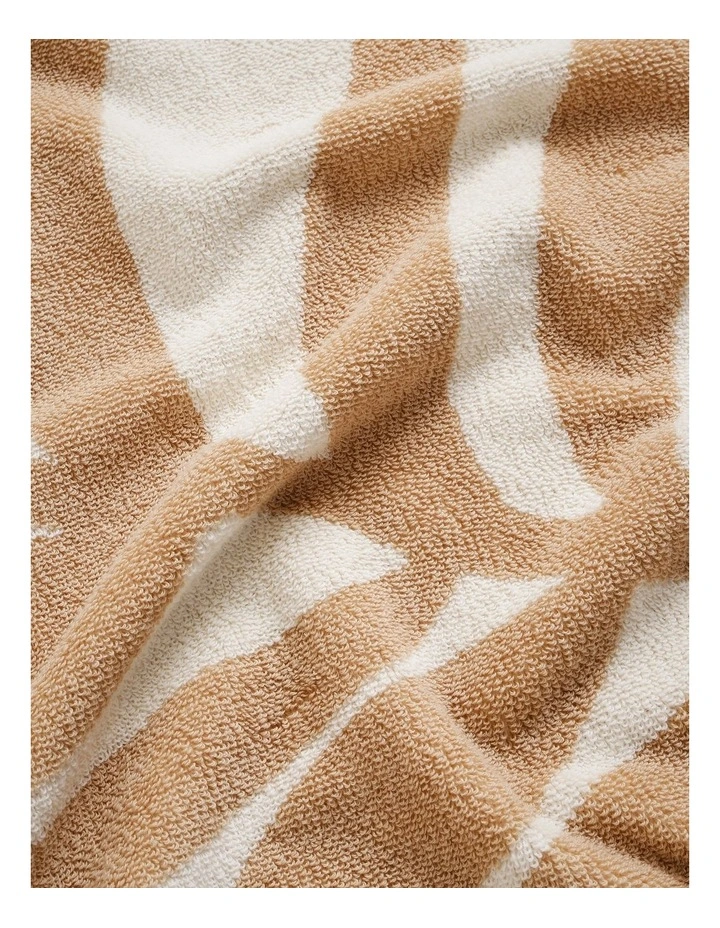 Olive Palm Beach Towel in Natural image 2