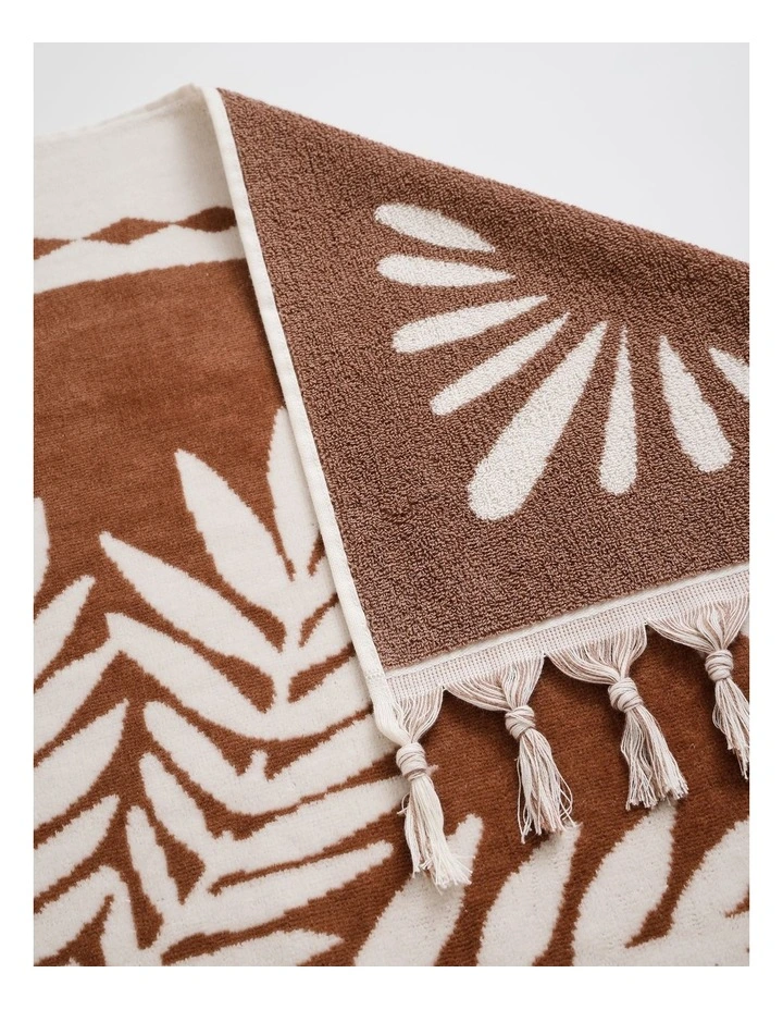 Stamp Palm Beach Towel in Cinnamon image 3