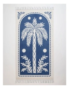 Stamp Palm Beach Towel in Blue