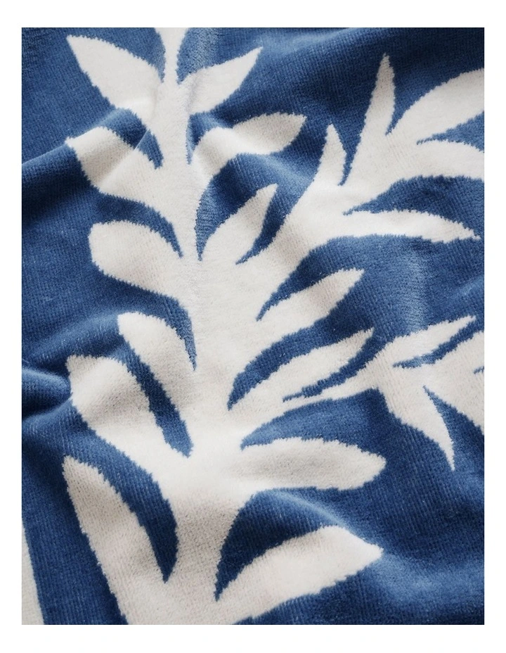 Stamp Palm Beach Towel in Blue image 2