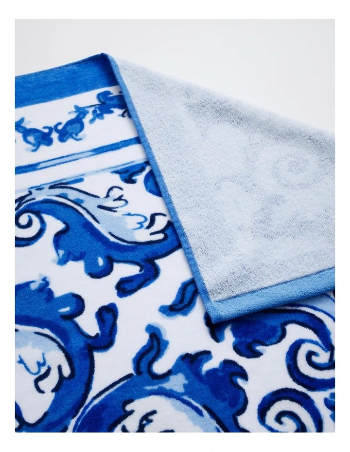 Valentina Beach Towel in Blue image 3