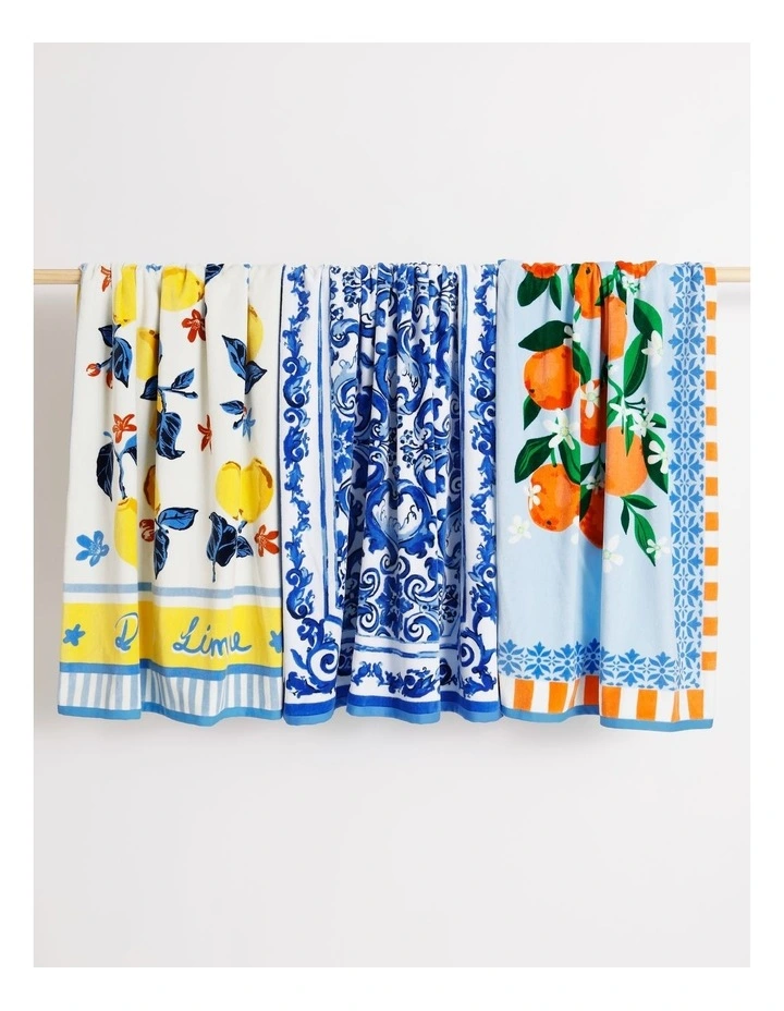 Valentina Beach Towel in Blue image 4