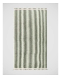 Marco Stripe Beach Towel in Green