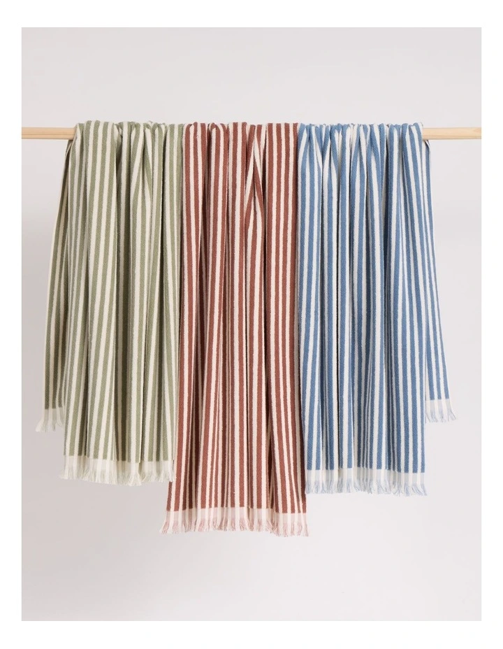 Marco Stripe Beach Towel in Russet image 4