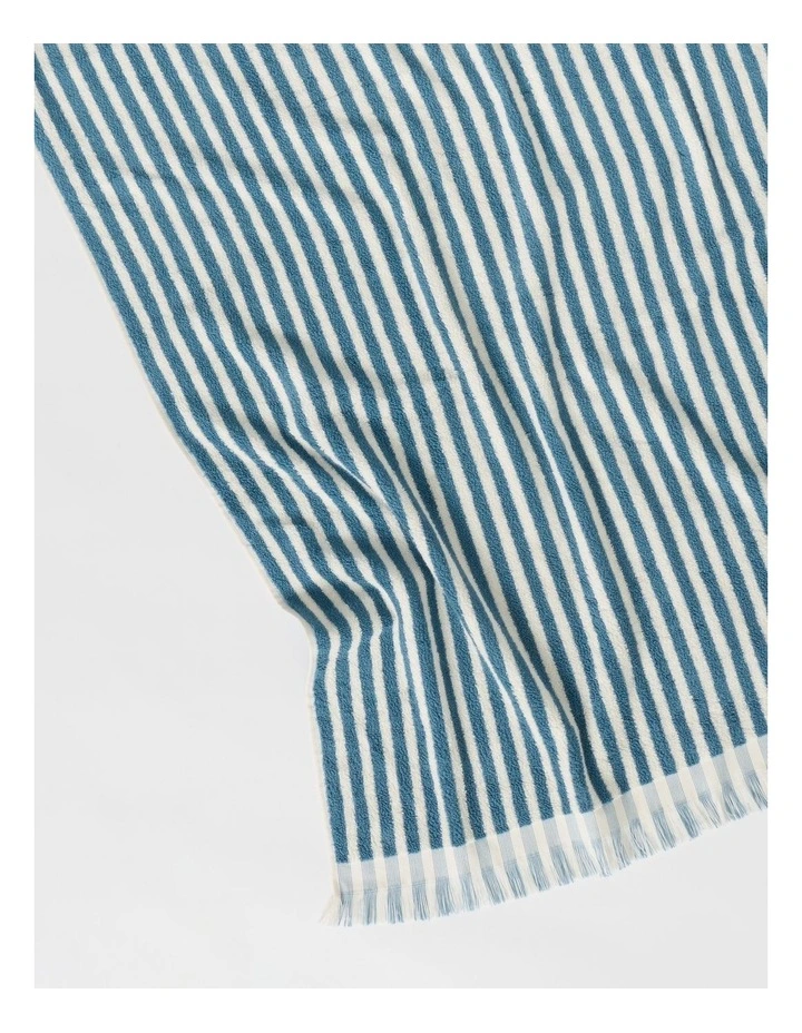 Marco Stripe Beach Towel in Blue image 2
