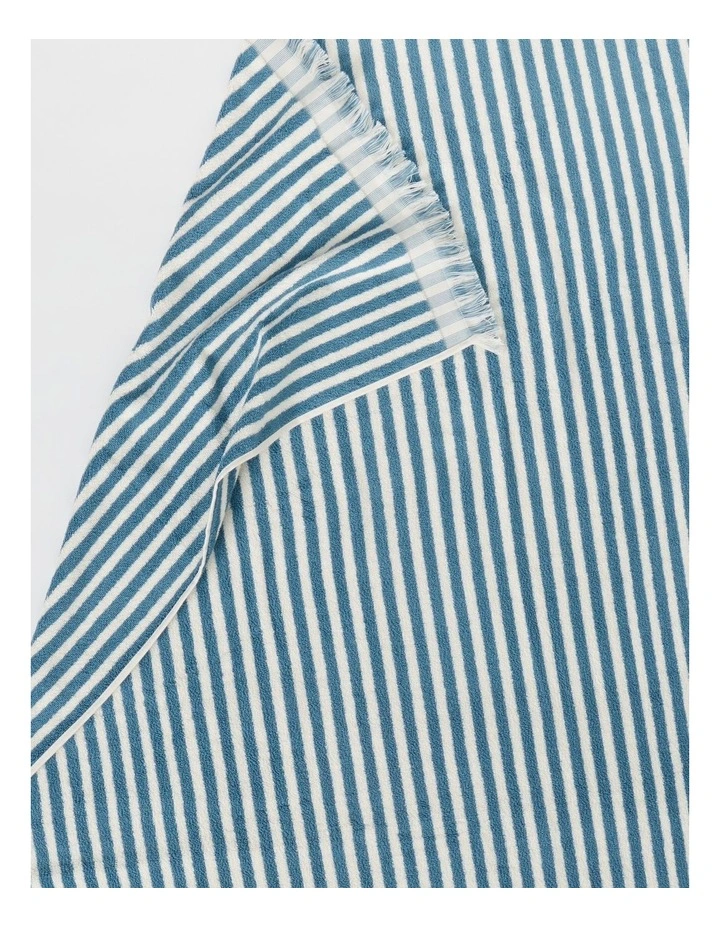 Marco Stripe Beach Towel in Blue image 3